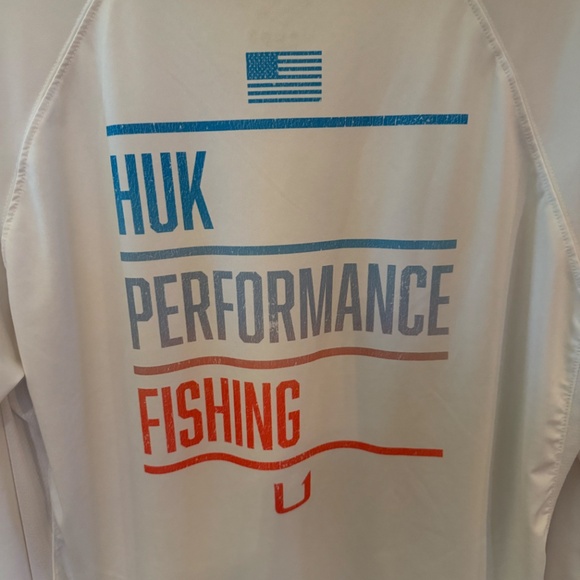 HUK Performance Crew Fishing Men's Americana Pursuit Long Sleeve - Picture 3 of 4